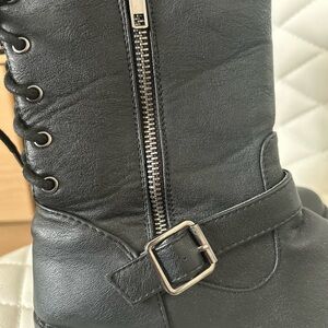 Women's Black Leather Boots
